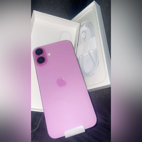 Apple Smartphone in Bold Pink iPhone 16 plus